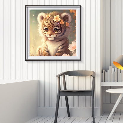 Little Tiger - Full Round Drill Diamond Painting 30*30CM