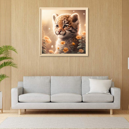 Little Tiger - Full Round Drill Diamond Painting 30*30CM