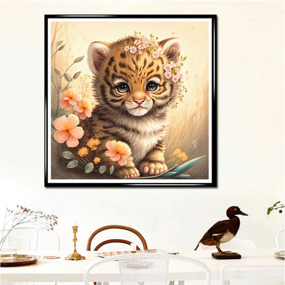 Little Tiger - Full Round Drill Diamond Painting 30*30CM