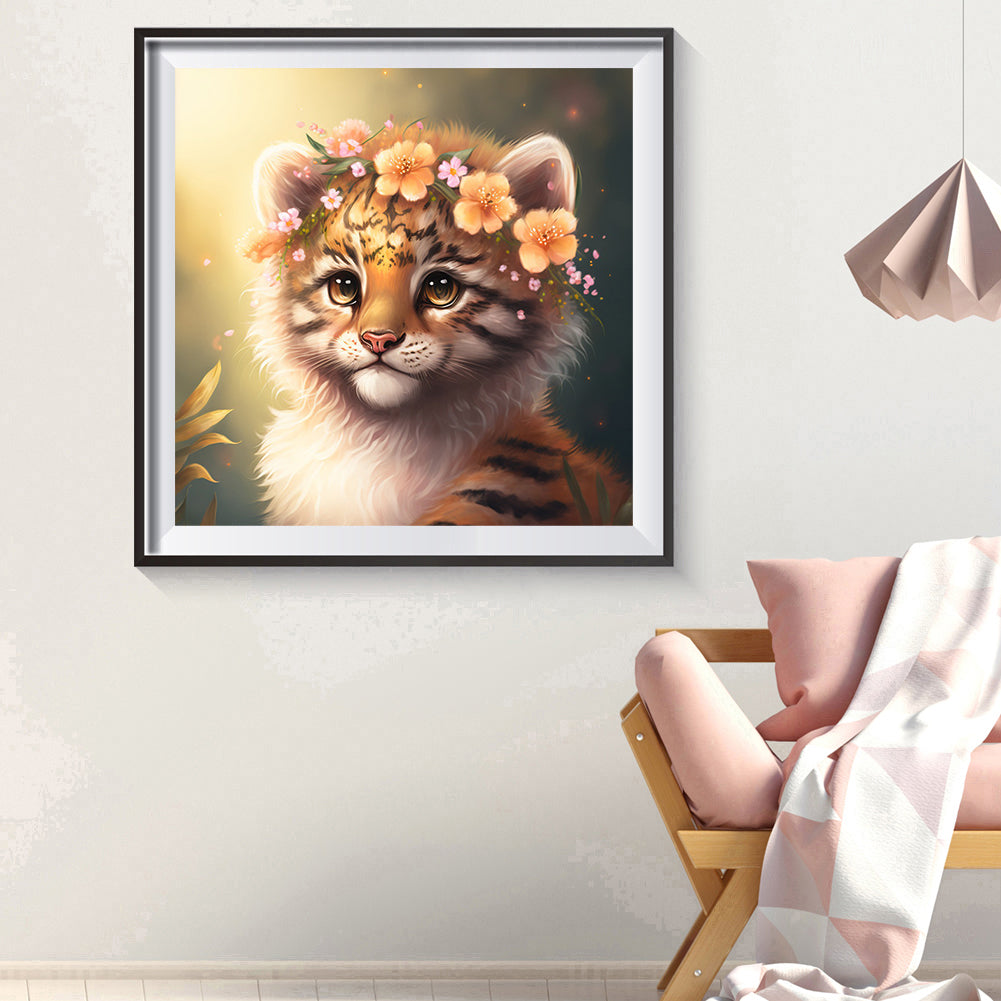 Little Tiger - Full Round Drill Diamond Painting 30*30CM
