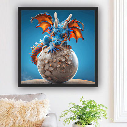 Guardian Planet Little Pterosaur - Full Round Drill Diamond Painting 30*30CM
