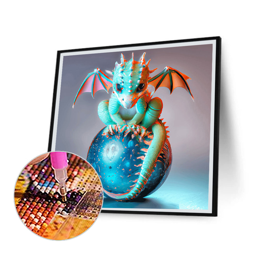 Guardian Planet Little Pterosaur - Full Round Drill Diamond Painting 30*30CM