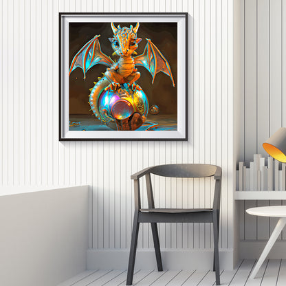 Guardian Planet Little Pterosaur - Full Round Drill Diamond Painting 30*30CM