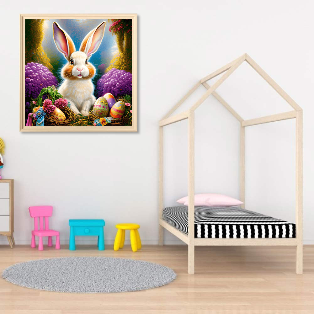 Easter Bunny - Full Round Drill Diamond Painting 30*30CM
