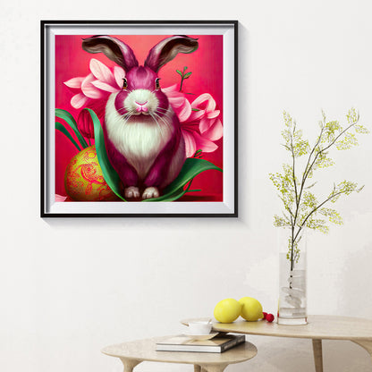 Easter Bunny - Full Round Drill Diamond Painting 30*30CM