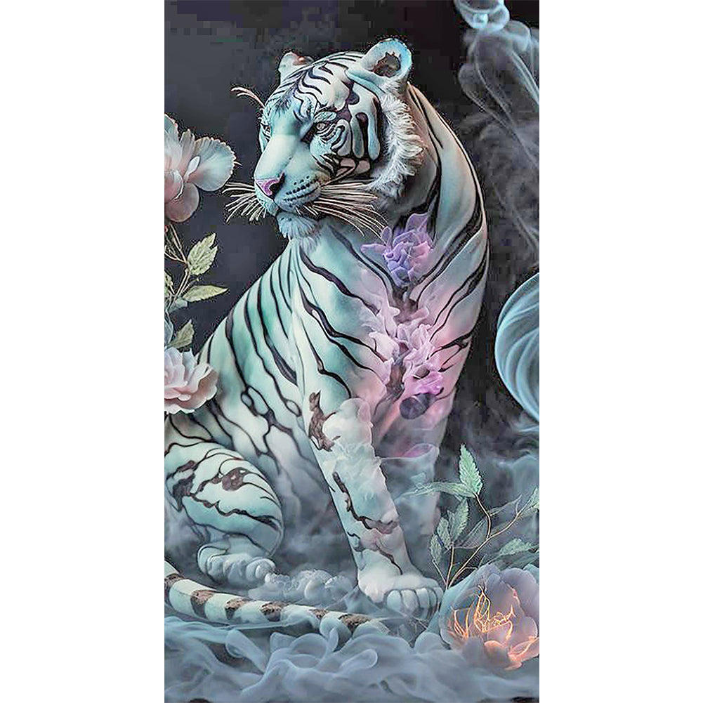 White Tiger - Full Square Drill Diamond Painting 40*70CM