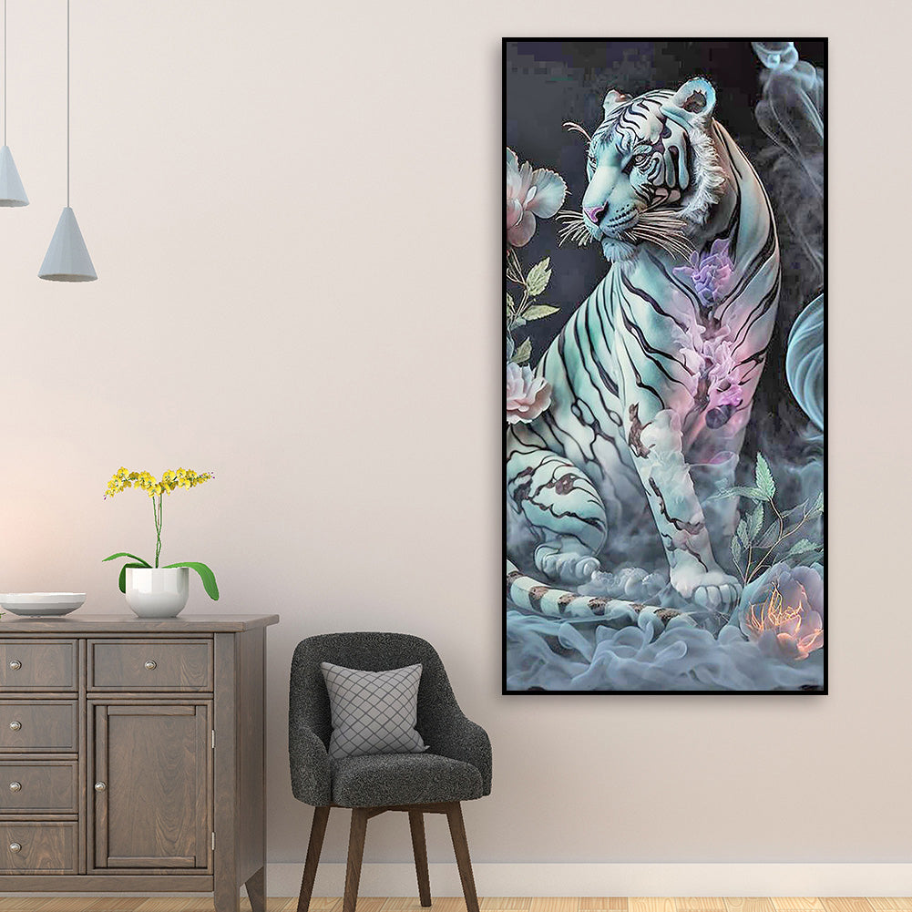 White Tiger - Full Square Drill Diamond Painting 40*70CM