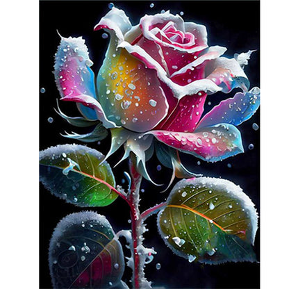 Smoke Rose - Full Round Drill Diamond Painting 30*40CM