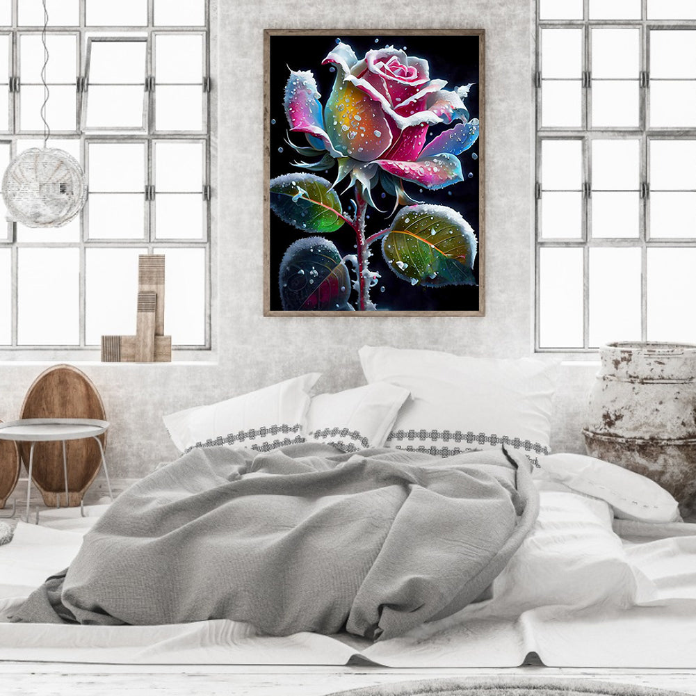 Smoke Rose - Full Round Drill Diamond Painting 30*40CM