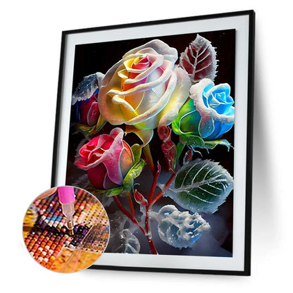 Smoke Rose - Full Round Drill Diamond Painting 30*40CM