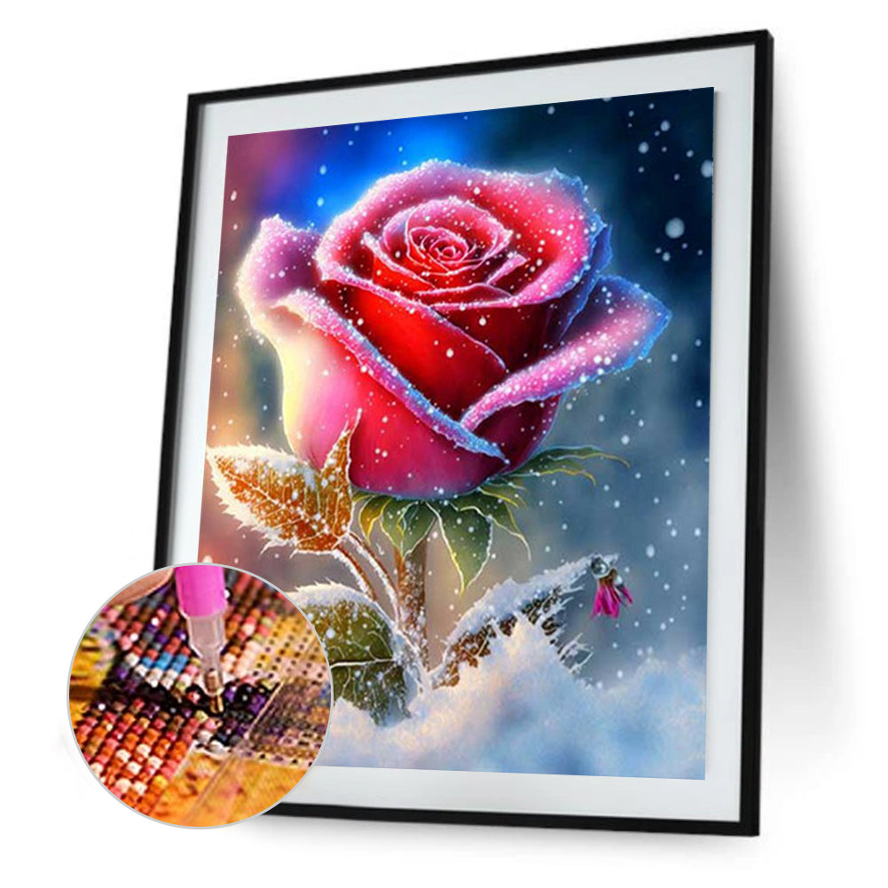 Smoke Rose - Full Round Drill Diamond Painting 30*40CM