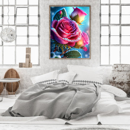 Smoke Rose - Full Round Drill Diamond Painting 30*40CM