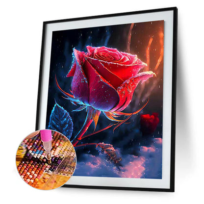 Smoke Rose - Full Round Drill Diamond Painting 30*40CM