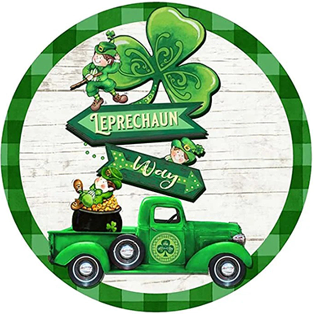 Happy St. Patrick'S Day - Full Round Drill Diamond Painting 30*30CM