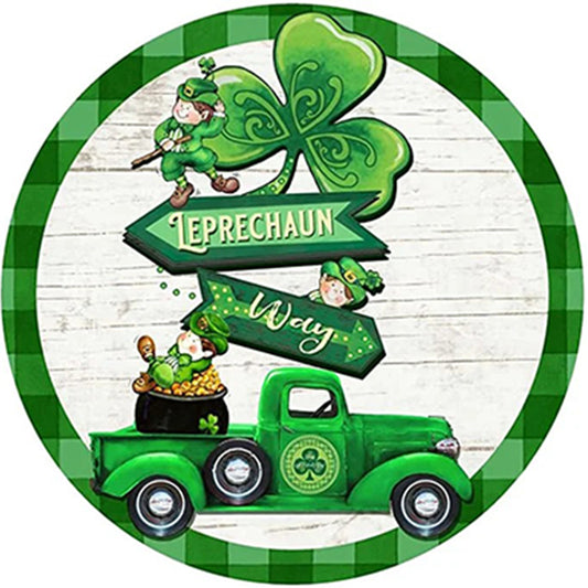 Happy St. Patrick'S Day - Full Round Drill Diamond Painting 30*30CM