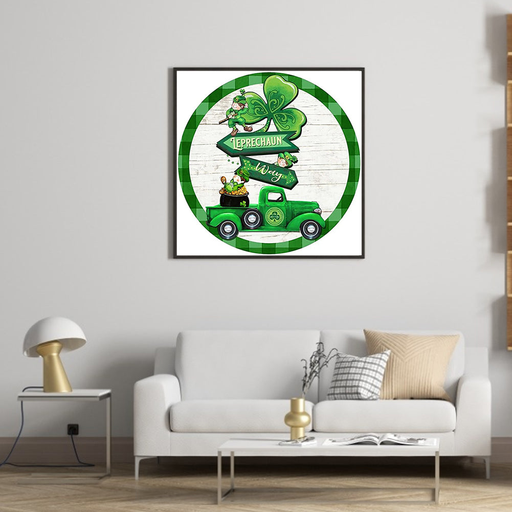 Happy St. Patrick'S Day - Full Round Drill Diamond Painting 30*30CM