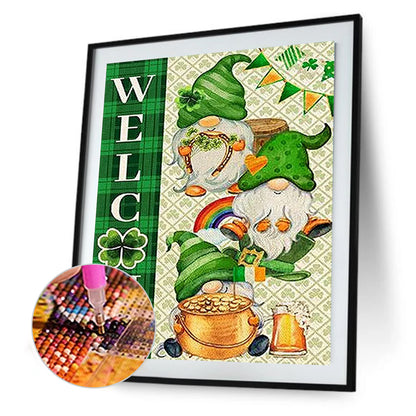 Happy St. Patrick'S Day - Full Round Drill Diamond Painting 30*40CM