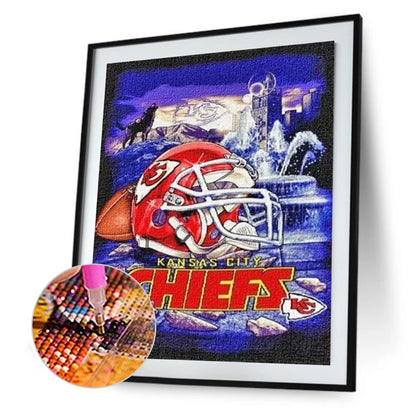 Kansas City Chiefs - Full Round Drill Diamond Painting 40*50CM