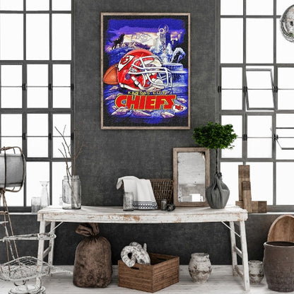 Kansas City Chiefs - Full Round Drill Diamond Painting 40*50CM