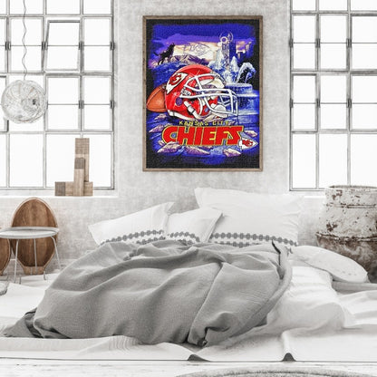 Kansas City Chiefs - Full Round Drill Diamond Painting 40*50CM
