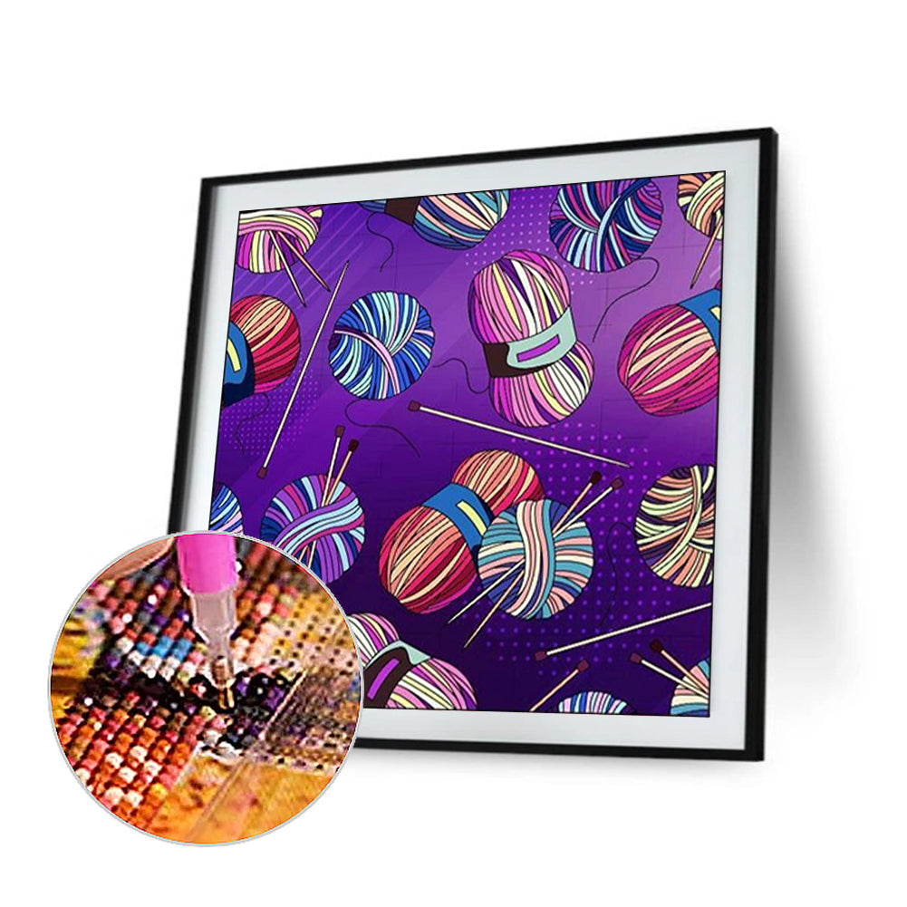 Cartoon Yarn Ball - Full Round Drill Diamond Painting 30*30CM