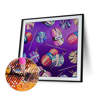 Cartoon Yarn Ball - Full Round Drill Diamond Painting 30*30CM