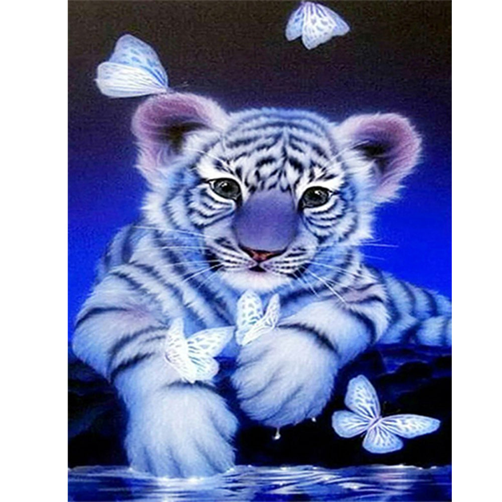 Butterfly Tiger By The Water - Full Square Drill Diamond Painting 30*40CM