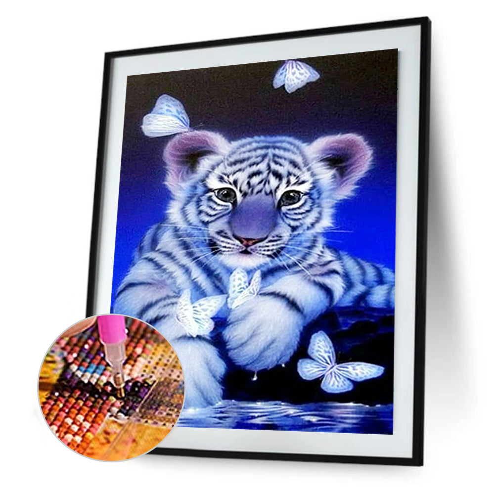 Butterfly Tiger By The Water - Full Square Drill Diamond Painting 30*40CM