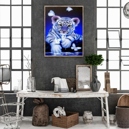 Butterfly Tiger By The Water - Full Square Drill Diamond Painting 30*40CM