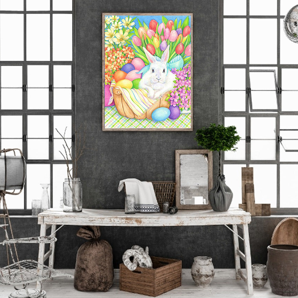 Bunny Eggs - Full Square Drill Diamond Painting 40*50CM
