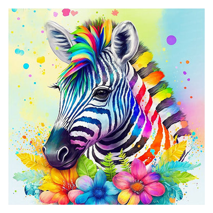 Color Zebra - Full Round Drill Diamond Painting 35*35CM