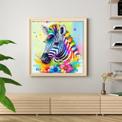 Color Zebra - Full Round Drill Diamond Painting 35*35CM