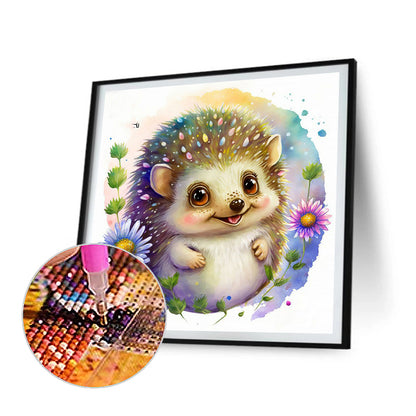 Hedgehog - Full Round Drill Diamond Painting 35*35CM