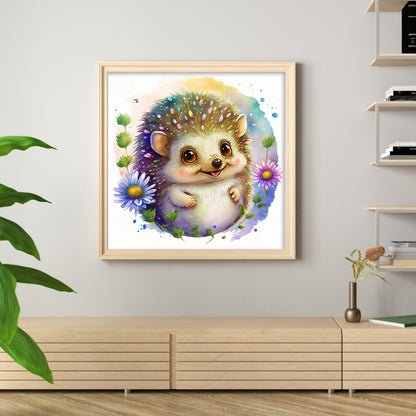 Hedgehog - Full Round Drill Diamond Painting 35*35CM