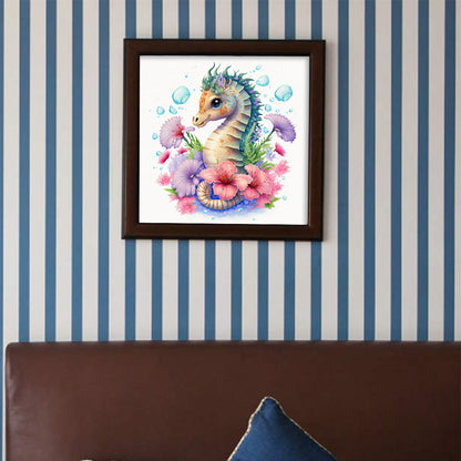 Seahorse - Full Round Drill Diamond Painting 35*35CM