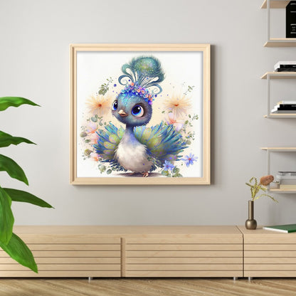 Peacock - Full Round Drill Diamond Painting 35*35CM