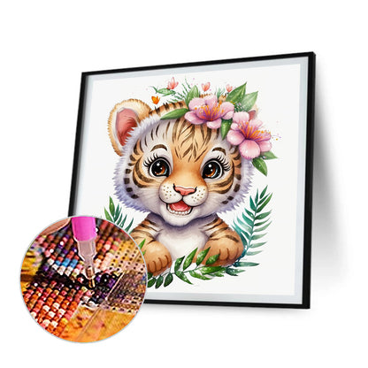 Tiger - Full Round Drill Diamond Painting 35*35CM