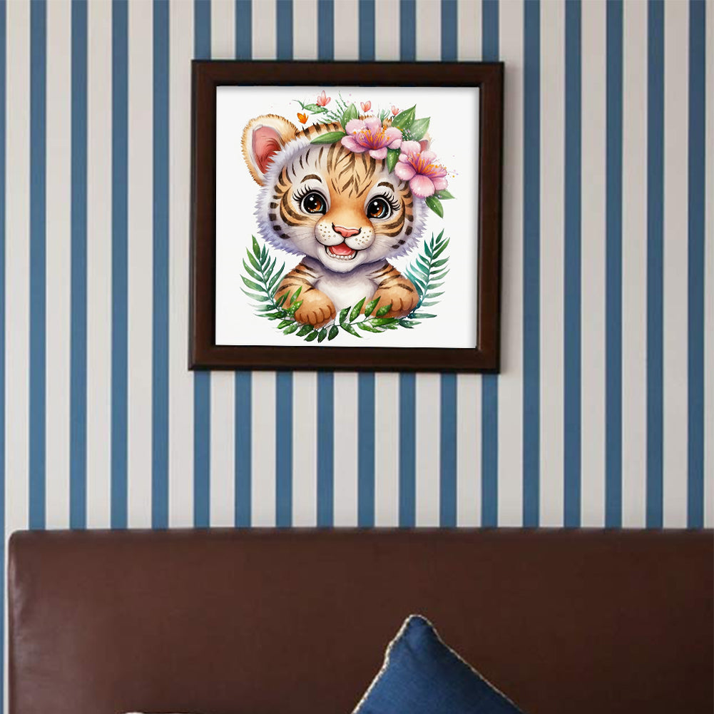 Tiger - Full Round Drill Diamond Painting 35*35CM