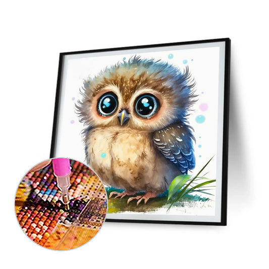 Owl - Full Round Drill Diamond Painting 35*35CM