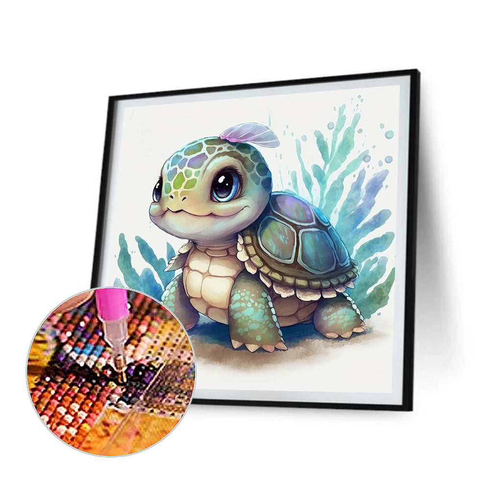 Sea Turtle - Full Round Drill Diamond Painting 35*35CM