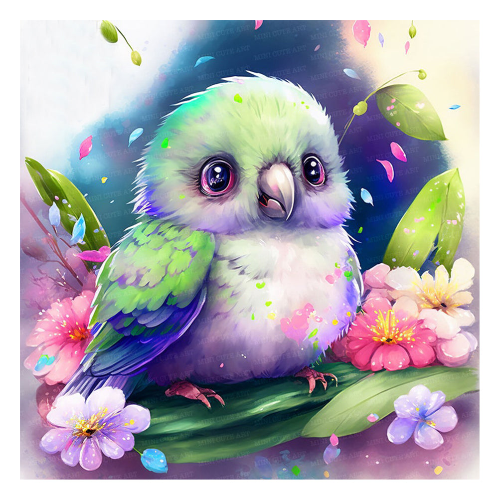 Parrot - Full Round Drill Diamond Painting 35*35CM