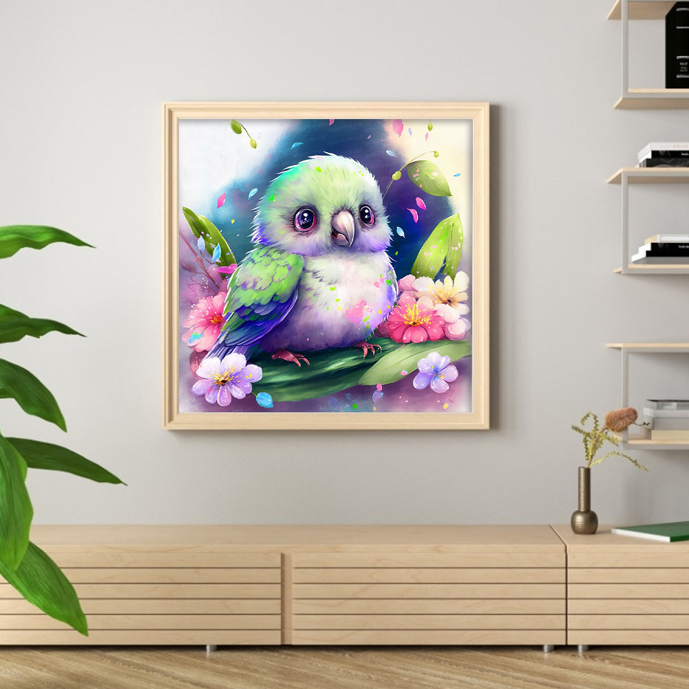 Parrot - Full Round Drill Diamond Painting 35*35CM