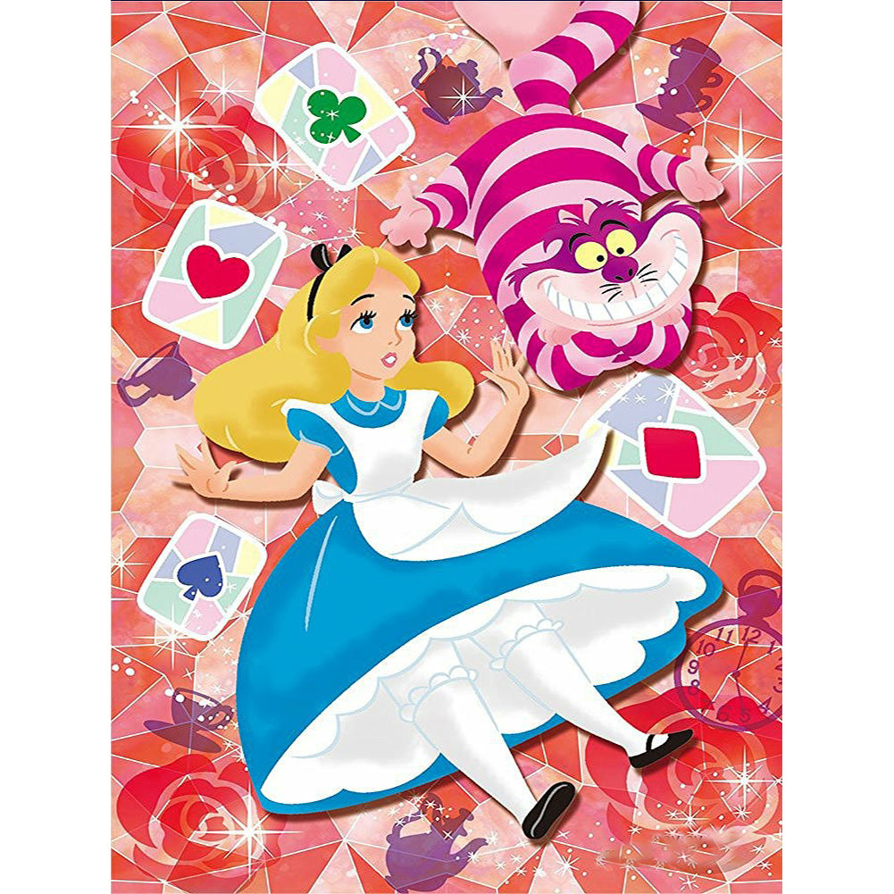 Alice In Wonderland - Full Round Drill Diamond Painting 30*40CM