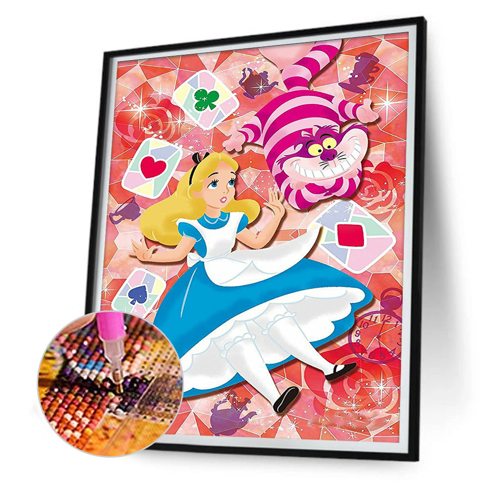 Alice In Wonderland - Full Round Drill Diamond Painting 30*40CM