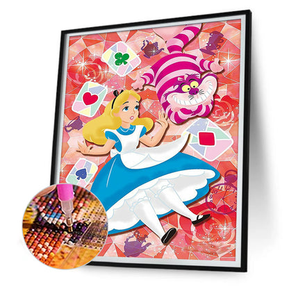 Alice In Wonderland - Full Round Drill Diamond Painting 30*40CM