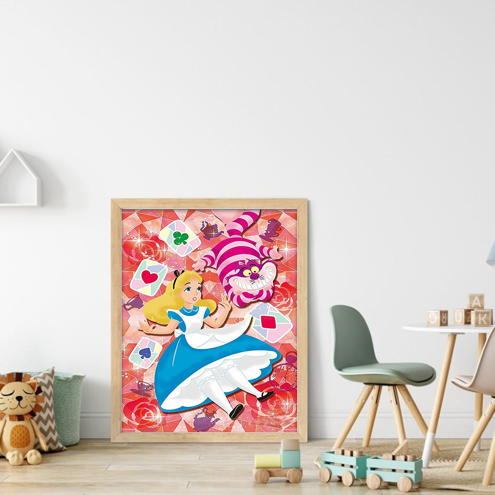Alice In Wonderland - Full Round Drill Diamond Painting 30*40CM