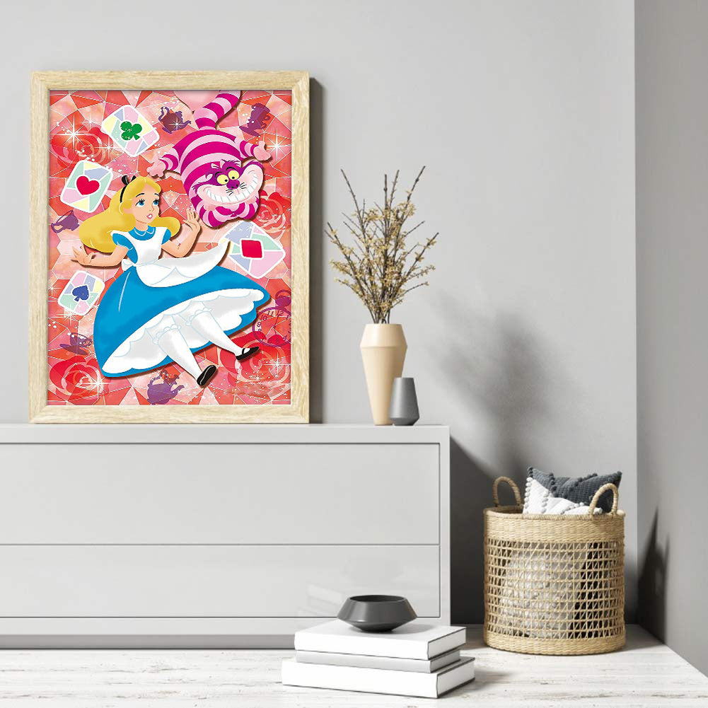Alice In Wonderland - Full Round Drill Diamond Painting 30*40CM
