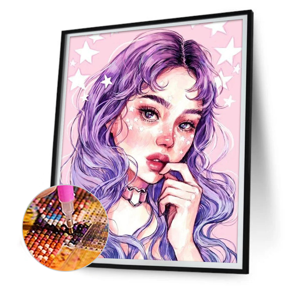 Star Girl - Full Round Drill Diamond Painting 30*40CM