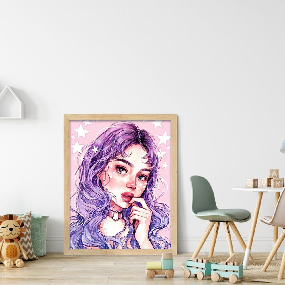 Star Girl - Full Round Drill Diamond Painting 30*40CM