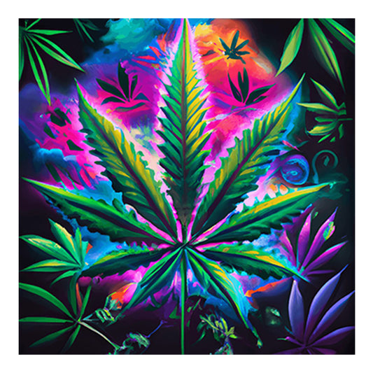 Marijuana Leaf - Full Round Drill Diamond Painting 30*30CM